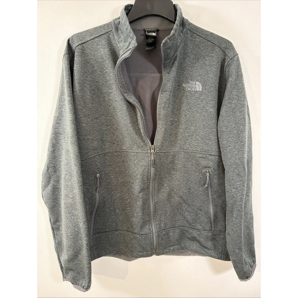 The North Face Jacket‎ Mens XL Dark Grey Full Zip High Neck Apex Lined Coat